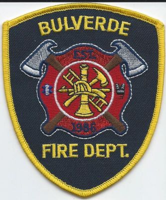bulverde fire dept - hat patch - comal county ( TX )
