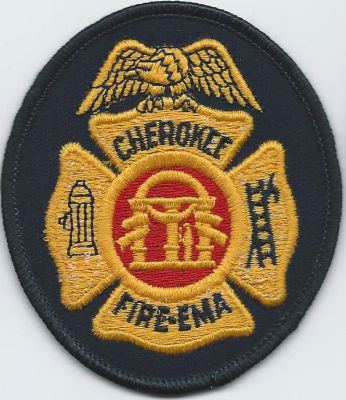 cherokee county fire - EMA hat patch ( GA )
