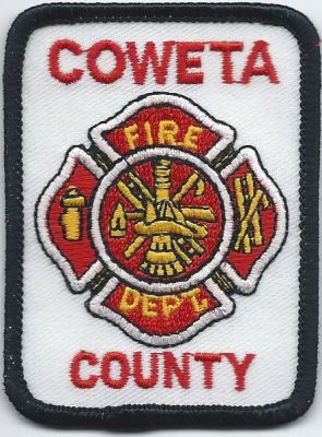 coweta county fire dept - hat patch ( GA ) V-2 
