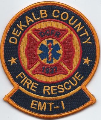 dekalb county fire rescue - EMT-1 ( GA ) V-2
