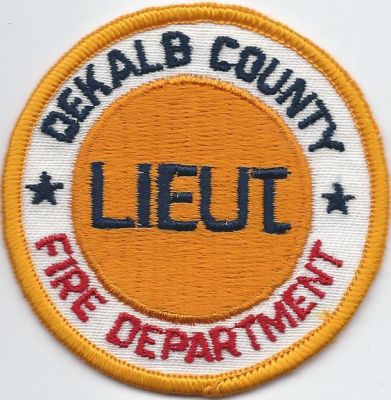 dekalb county fd - lieutenant - hat patch ( GA ) 
