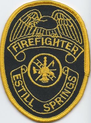 estill springs firefighter - hat patch ( TN )
