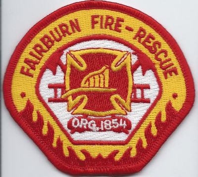 fairburn fire & rescue - hat patch - fulton county ( GA ) V-1
