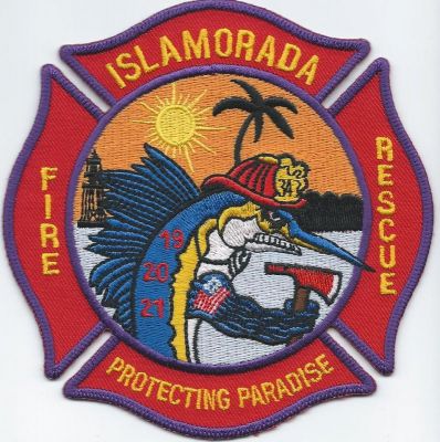 islamorada fire rescue - monroe county ( FL ) 
currently worn on bunker gear 
