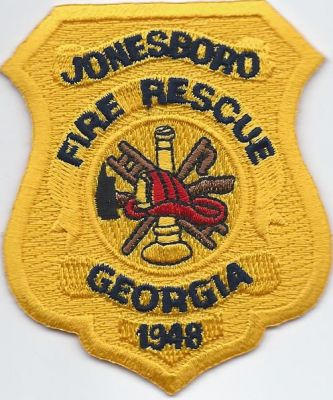 jonesboro fire & rescue - hat patch  - clayton county ( GA ) 

