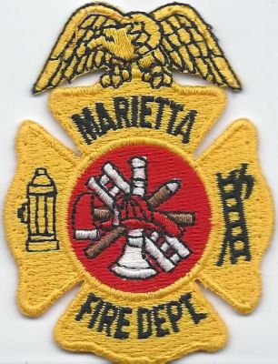 marietta fire dept - hat patch - cobb county ( GA ) V-3
