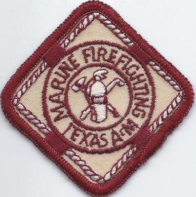 texas A & M marine firefighting - hat patch ( TX )
