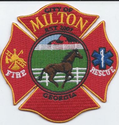milton fire dept - honor guard - fulton county ( GA )
