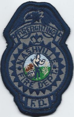 nashville fd - firefighting hat patch ( TN )

