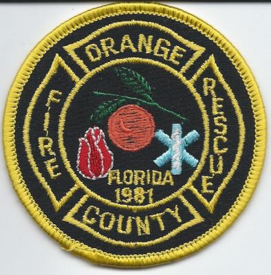 orange county fire rescue - hat patch ( FL ) V-2
