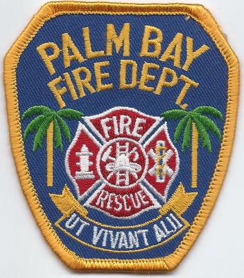 palm bay fire dept - hat patch - brevard co. ( FL ) V-1
