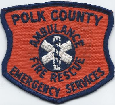 polk county emergency svcs - ambulance , fire rescue / benton ( TN )
this patch is from the 1970's
