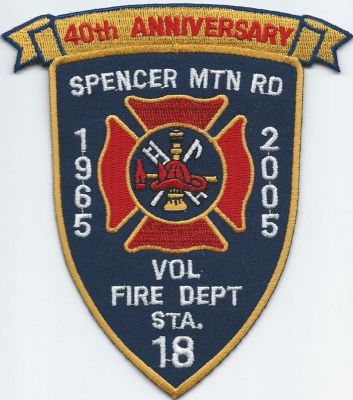 spencer mtn rd VFD Sta 18 - 40th ann. ( NC )
