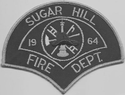 sugar hill fire dept - gwinnett county ( GA ) DEFUNCT 
this is a very rare patch from defunct department - sugar hill fd , gwinnett co. ga .  the county took over the dept.  sorry to display in B/W . it is just to keep reproductions down . 
