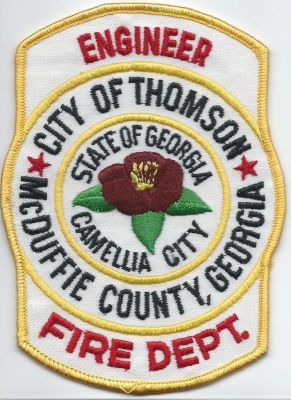 thomson fd - engineer - mc duffie county ( GA )

