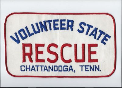 volunteer state rescue - chattanooga , tn - back patch

