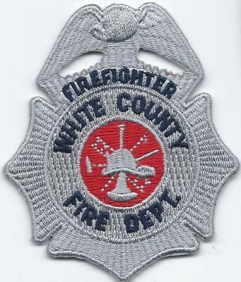 white county fd firefighter - hat patch ( GA ) V-2
